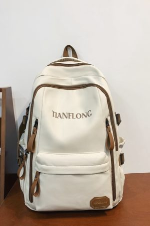 Lightweight Double Shoulder Bag for Girls - Stylish Classroom Backpack for High School & College Students, Travel Laptop Carrier