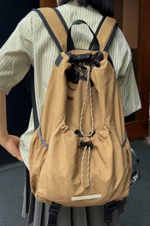 Lightweight Drawstring Backpack for Men - Summer 2025 Outdoor Cycling & Travel Bag, Ideal for School & Mountaineering Adventures