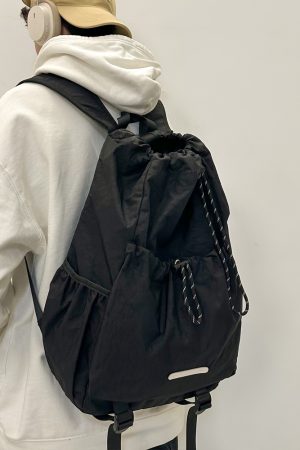 Lightweight Drawstring Backpack for Men - Summer 2025 Outdoor Cycling & Travel Bag, Ideal for School & Mountaineering Adventures