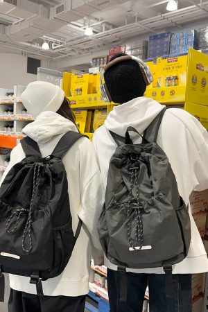 Lightweight Drawstring Backpack for Men - Summer 2025 Outdoor Cycling & Travel Bag, Ideal for School & Mountaineering Adventures