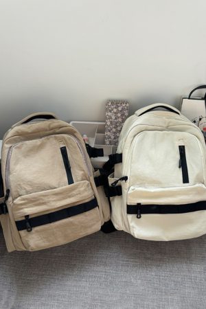 Lightweight French Style Backpack for Girls - Summer Commuter Laptop Bag for High School Students, Travel-Ready Design 2025