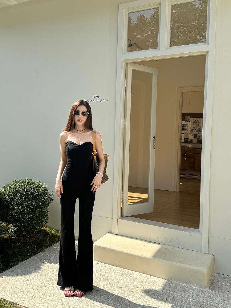 Lightweight High-Waisted Bell-Bottom Pants for Spring & Summer, Stretchy Slim-Fit Draped Wide-Leg Trousers Lightweight High-Waisted Bell-Bottom Pants for Spring & Summer, Stretchy Slim-Fit Draped Wide-Leg Trousers