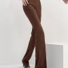 Lightweight High-Waisted Retro Flared Pants for Women - Slim Fit, Stretchy, Floor-Length Design for Spring and Summer Fashion