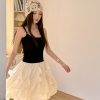 Lightweight Irregular Lace Ruffled A-Line Skirt â€“ Versatile Chiffon Cake Skirt for Spring and Summer Fashion
