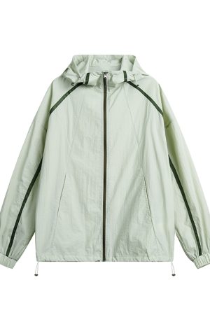 Lightweight Japanese-Style Hooded Sun Protection Jacket for Men & Women, Loose-Fitting Summer Sports Outerwear, Cool & Comfortable