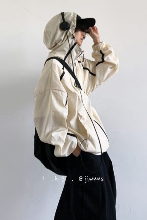 Lightweight Japanese-Style Hooded Sun Protection Jacket for Men & Women, Loose-Fitting Summer Sports Outerwear, Cool & Comfortable