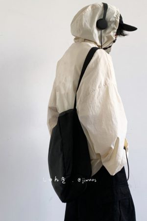 Lightweight Japanese-Style Hooded Sun Protection Jacket for Men & Women, Loose-Fitting Summer Sports Outerwear, Cool & Comfortable