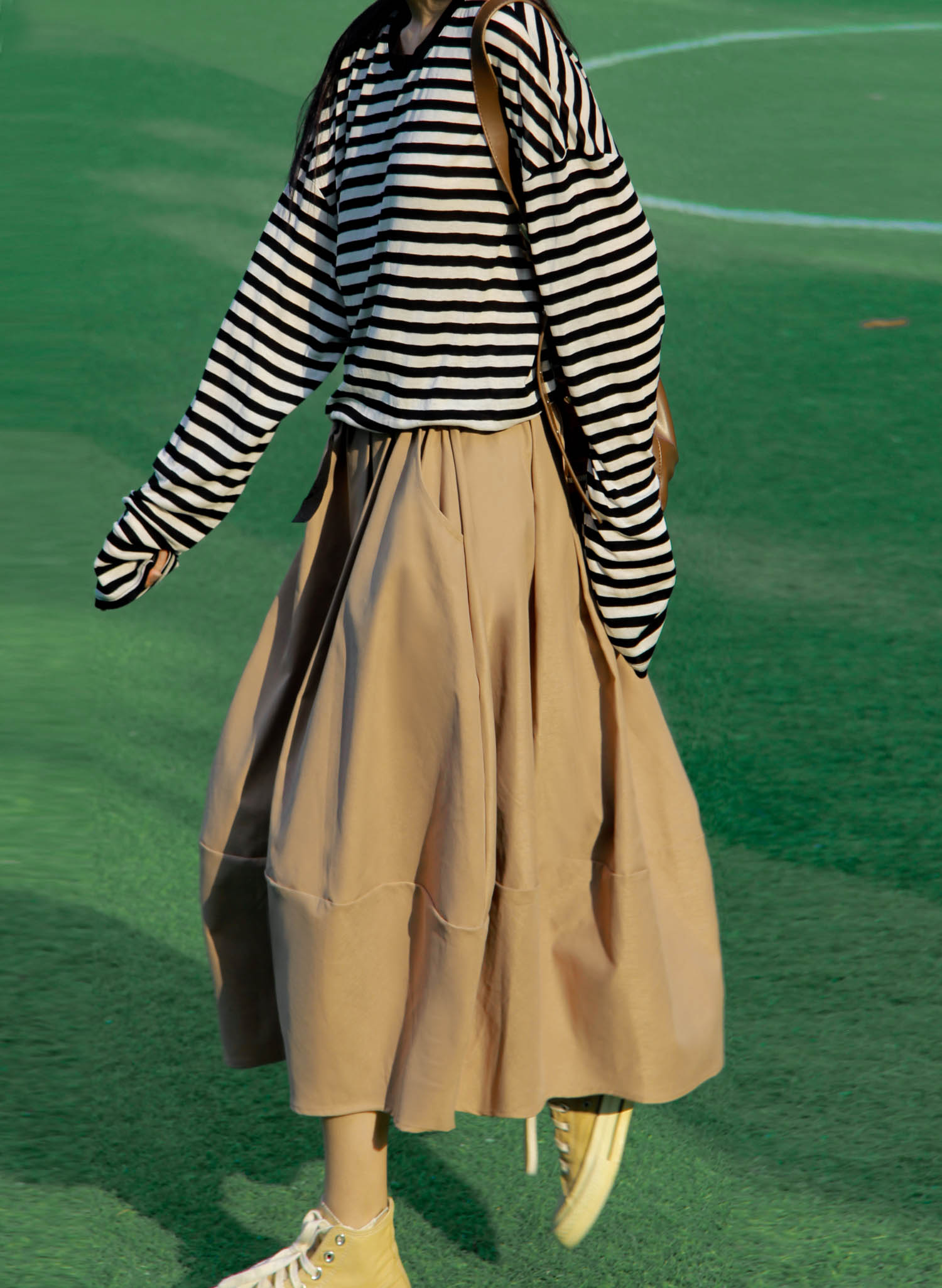 Lightweight Japanese Style Mid-Length Women's Skirt with Magnetic Buckle, Versatile Floral Bud Design for Spring and Autumn Fashion Lightweight Japanese Style Mid-Length Women's Skirt with Magnetic Buckle, Versatile Floral Bud Design for Spring and Autumn Fashion