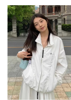 Lightweight Japanese-Style Stand Collar Sun Protection Jacket for Women, 2025 Summer Short Coat, UV Protection, Breathable Fashion.