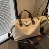 Lightweight Large Capacity Canvas Travel Bag for Women - Commuting, Fitness, and Short-Distance Outing Tote