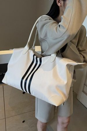 Lightweight Large Capacity Shoulder Tote Bag for Travel, Maternity Storage, Gym, Fitness - Versatile Everyday Use