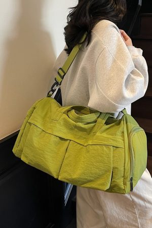 Lightweight Large Capacity Travel Bag for Women and Men, Handheld Crossbody Sports Fitness Bag for Short Trips and Outings