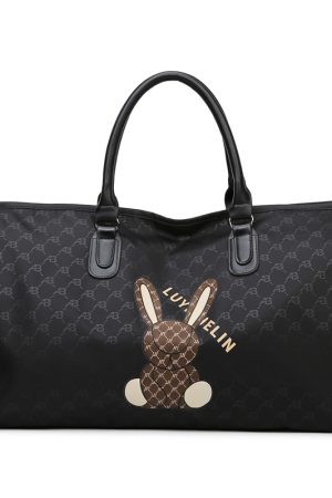 Lightweight Large Capacity Travel Tote Bag for Women - Stylish Sports Fitness Handbag for Short-Distance Journeys