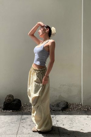 Lightweight Loose Pants with Cloud Waistband for Virtual Abs Line - Zero Gravity Mode, Available in 2 Colors, Trendy Comfort Wear