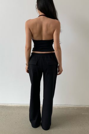 Lightweight Low-Rise Hybrid Sweatpants with Curvy Back Pockets - Comfortable Pajama Pants for Home and Casual Wear