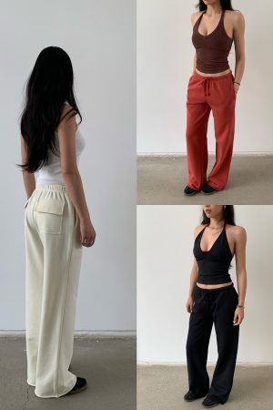 Lightweight Low-Rise Hybrid Sweatpants with Curvy Back Pockets - Comfortable Pajama Pants for Home and Casual Wear