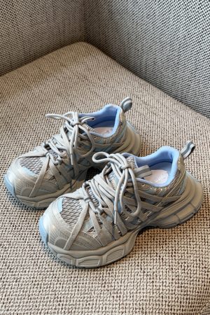 Lightweight Mesh Breathable Dad Shoes for Women, 2025 Summer Casual Sports Footwear, Thick-Soled Height-Increasing Style