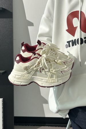 Lightweight Mesh Dad Shoes for Women - Breathable Cocoa Egg Milk Sports Sneakers - Trendy 2025 Style