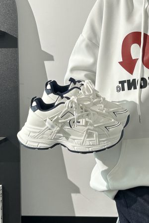 Lightweight Mesh Dad Shoes for Women - Breathable Cocoa Egg Milk Sports Sneakers - Trendy 2025 Style