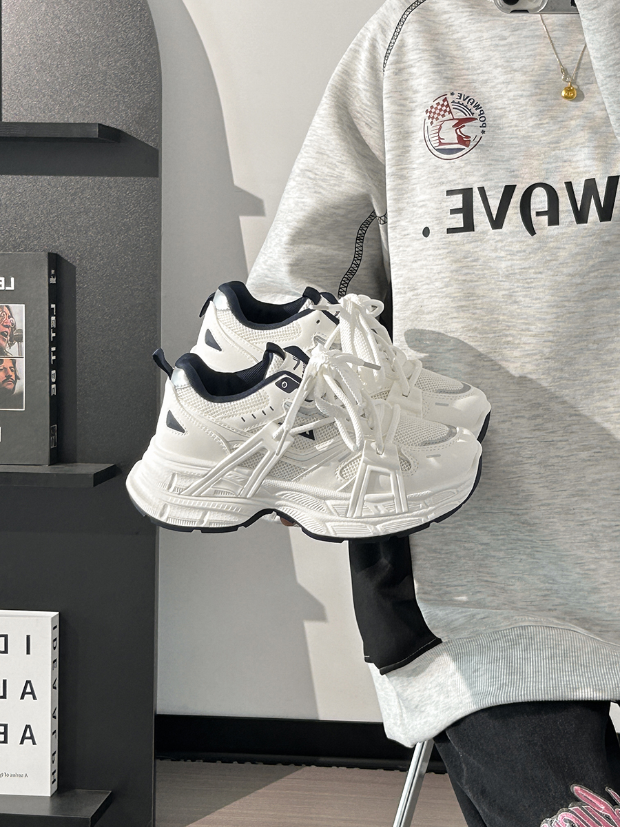 Lightweight Mesh Dad Shoes for Women - Breathable Cocoa Egg Milk Sports Sneakers - Trendy 2025 Style Lightweight Mesh Dad Shoes for Women - Breathable Cocoa Egg Milk Sports Sneakers - Trendy 2025 Style