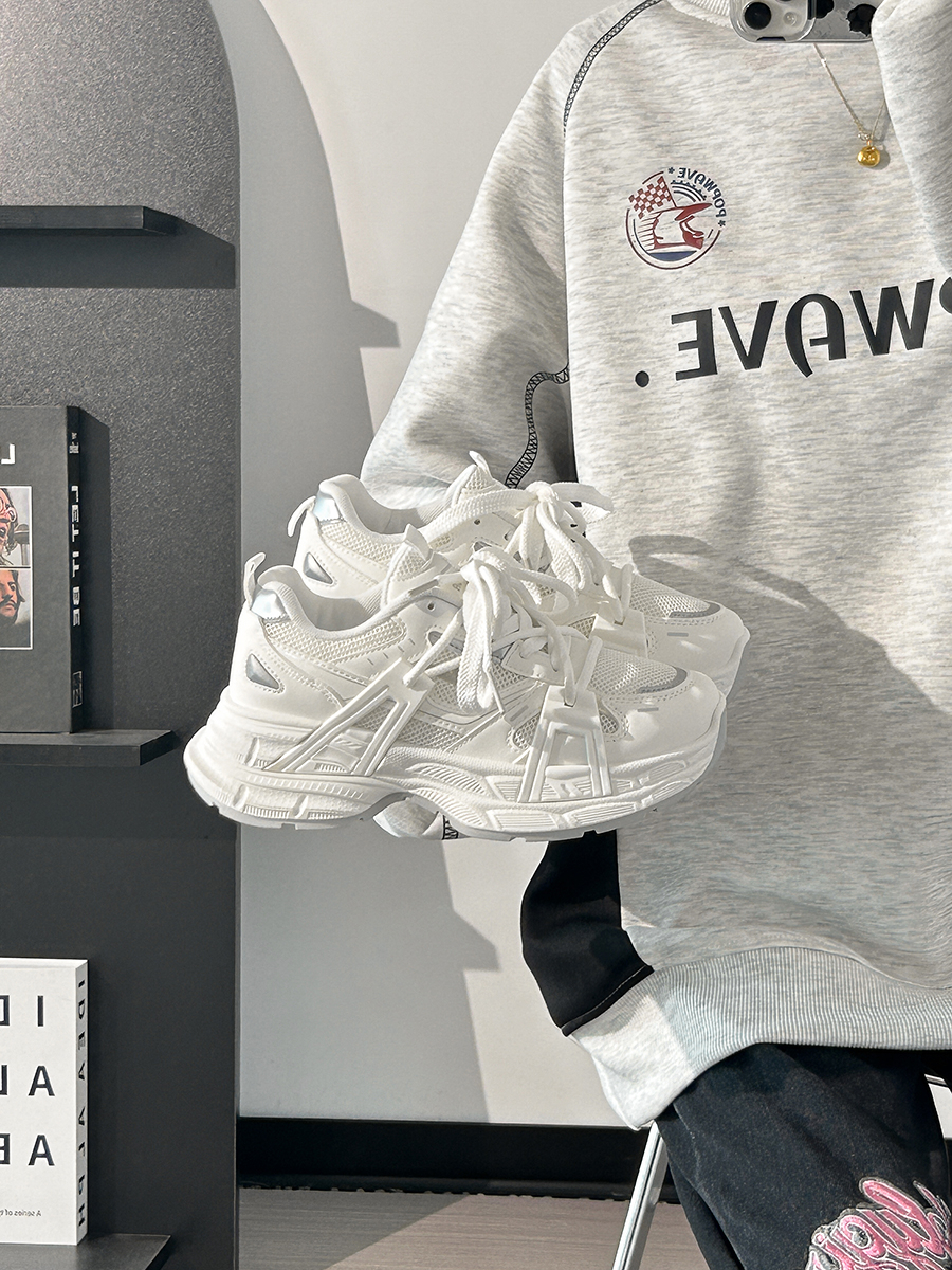 Lightweight Mesh Dad Shoes for Women - Breathable Cocoa Egg Milk Sports Sneakers - Trendy 2025 Style Lightweight Mesh Dad Shoes for Women - Breathable Cocoa Egg Milk Sports Sneakers - Trendy 2025 Style