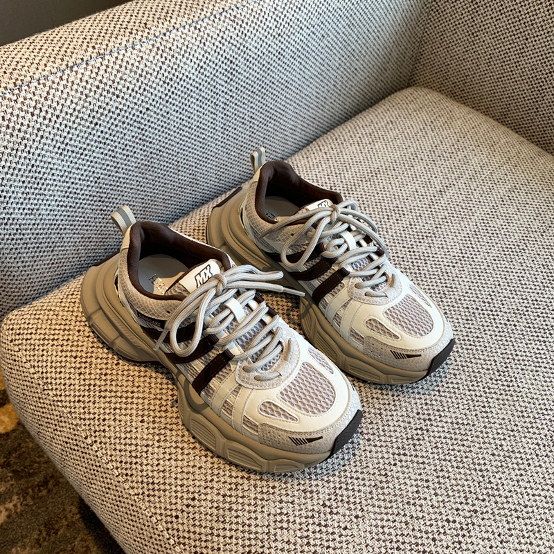 Lightweight Mesh Sports Shoes for Women - Casual Lace-Up Thick-Soled Dad Sneakers, Comfortable & Breathable 2025 Style Lightweight Mesh Sports Shoes for Women - Casual Lace-Up Thick-Soled Dad Sneakers, Comfortable & Breathable 2025 Style