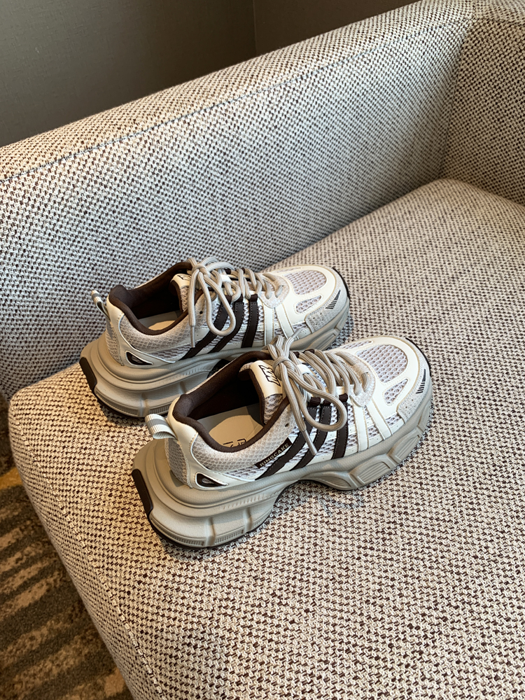 Lightweight Mesh Sports Shoes for Women - Casual Lace-Up Thick-Soled Dad Sneakers, Comfortable & Breathable 2025 Style Lightweight Mesh Sports Shoes for Women - Casual Lace-Up Thick-Soled Dad Sneakers, Comfortable & Breathable 2025 Style