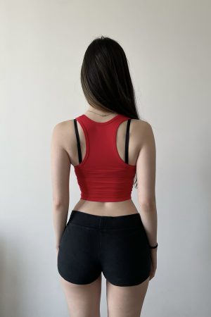 Lightweight Modal Cotton U-Neck Tank Top - Breathable Close-Fitting Design in 4 Colors - Perfect for Summer and Layering