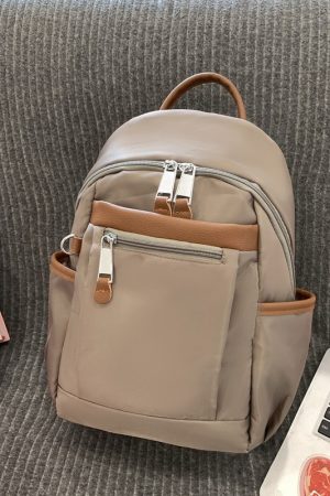 Lightweight Nylon Women's Backpack for Travel & Commuting - 2025 Spring Collection, Stylish & Functional School Bag