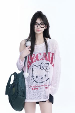 Lightweight Off-Shoulder Long Sleeve Cover-Up T-Shirt for Women - American Style Summer Sun Protection Top