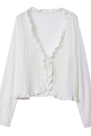 Lightweight Plus Size Ice Silk Knitted Cardigan for Women - 2025 New Spring Summer Sun Protection Top