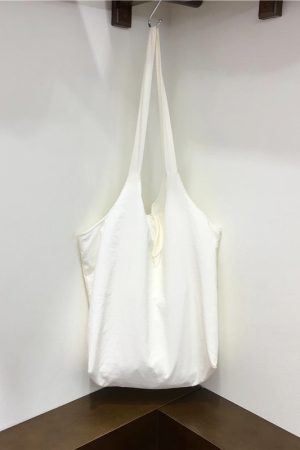 Lightweight Polka Dot Checkered Canvas Shopping Bag - Large Capacity Summer Shoulder Tote - Korean Style Ins Fashion