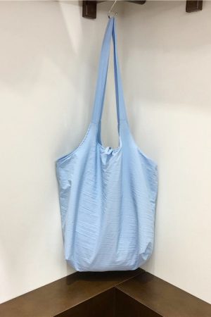 Lightweight Polka Dot Checkered Canvas Shopping Bag - Large Capacity Summer Shoulder Tote - Korean Style Ins Fashion