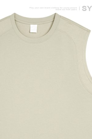 Lightweight Quick-Dry Cotton Basketball Sports Vest - Sleeveless T-Shirt for Activewear, Ideal for Sports and Workouts