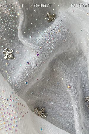 Lightweight Rhinestone Star Cardigan - Women's Sun Protection Tencel Shirt for Spring & Summer, Ultra-Heavy Industrial Design