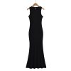 Lightweight Sexy Mermaid Dress for Women - Slim Fit Bodycon Sleeveless Long Dress for Spring and Summer Fashion