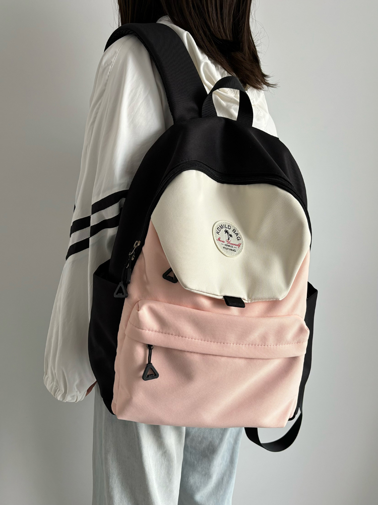 Lightweight Water-Resistant Dual-Color Backpack for Women - Stylish Summer School Bag & Travel Backpack for Students 2025 Lightweight Water-Resistant Dual-Color Backpack for Women - Stylish Summer School Bag & Travel Backpack for Students 2025