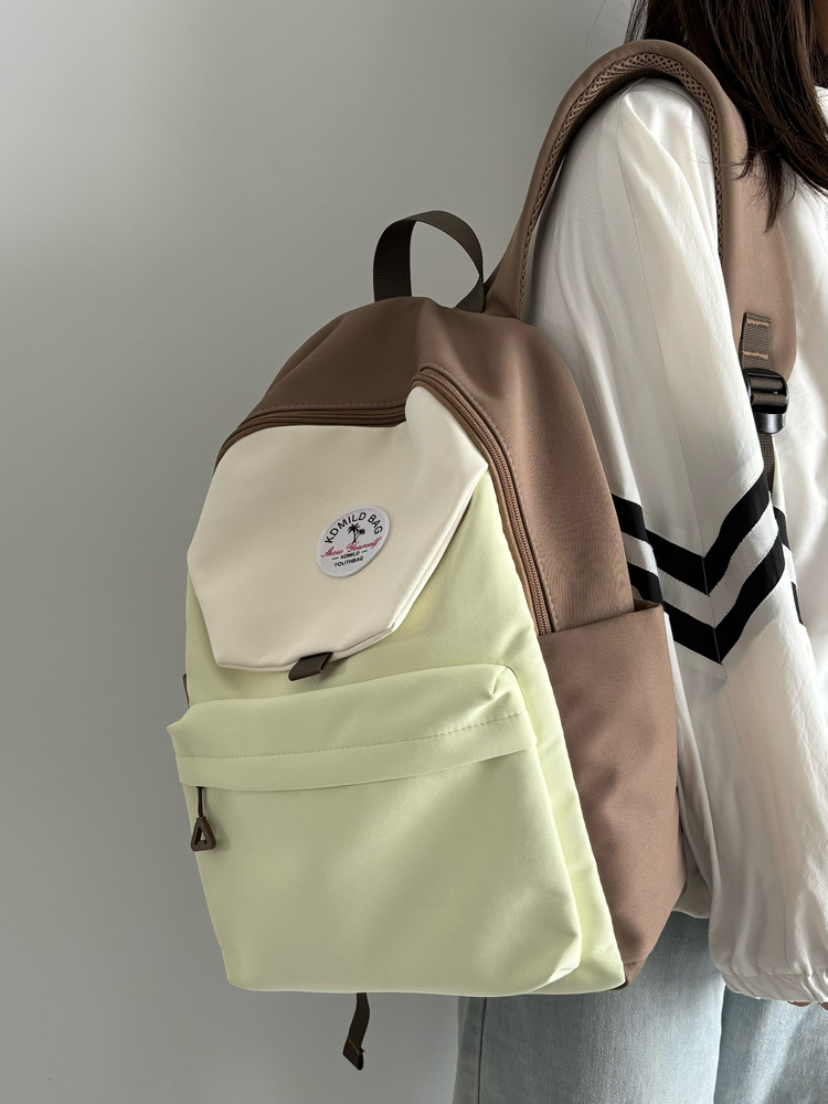 Lightweight Water-Resistant Dual-Color Backpack for Women - Stylish Summer School Bag & Travel Backpack for Students 2025 Lightweight Water-Resistant Dual-Color Backpack for Women - Stylish Summer School Bag & Travel Backpack for Students 2025