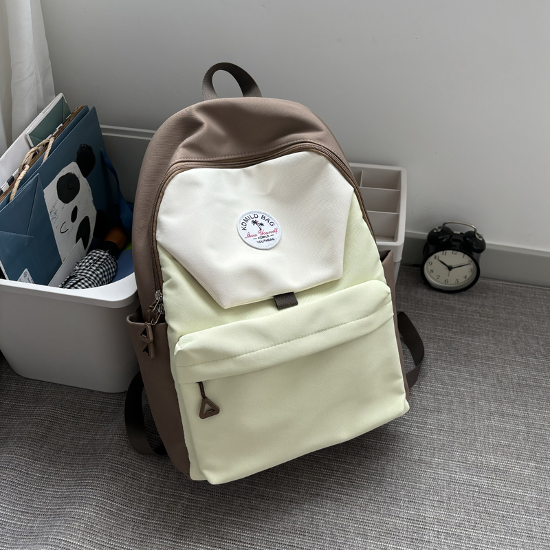 Lightweight Water-Resistant Dual-Color Backpack for Women - Stylish Summer School Bag & Travel Backpack for Students 2025 Lightweight Water-Resistant Dual-Color Backpack for Women - Stylish Summer School Bag & Travel Backpack for Students 2025