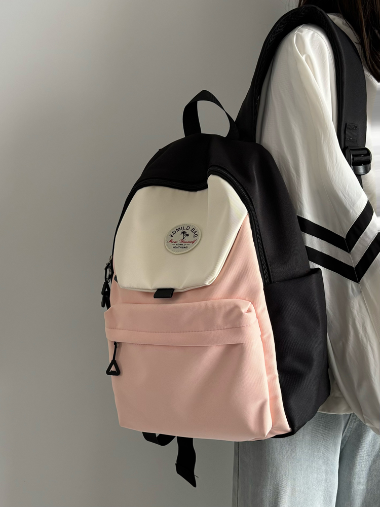 Lightweight Water-Resistant Dual-Color Backpack for Women - Stylish Summer School Bag & Travel Backpack for Students 2025 Lightweight Water-Resistant Dual-Color Backpack for Women - Stylish Summer School Bag & Travel Backpack for Students 2025