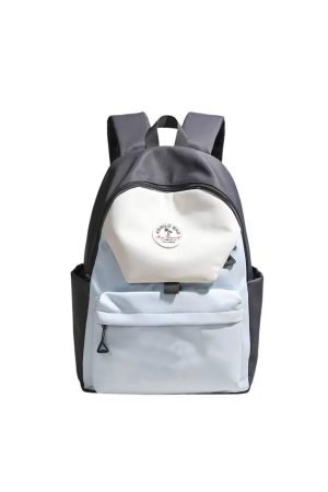 Lightweight Water-Resistant Dual-Color Backpack for Women - Stylish Summer School Bag & Travel Backpack for Students 2025