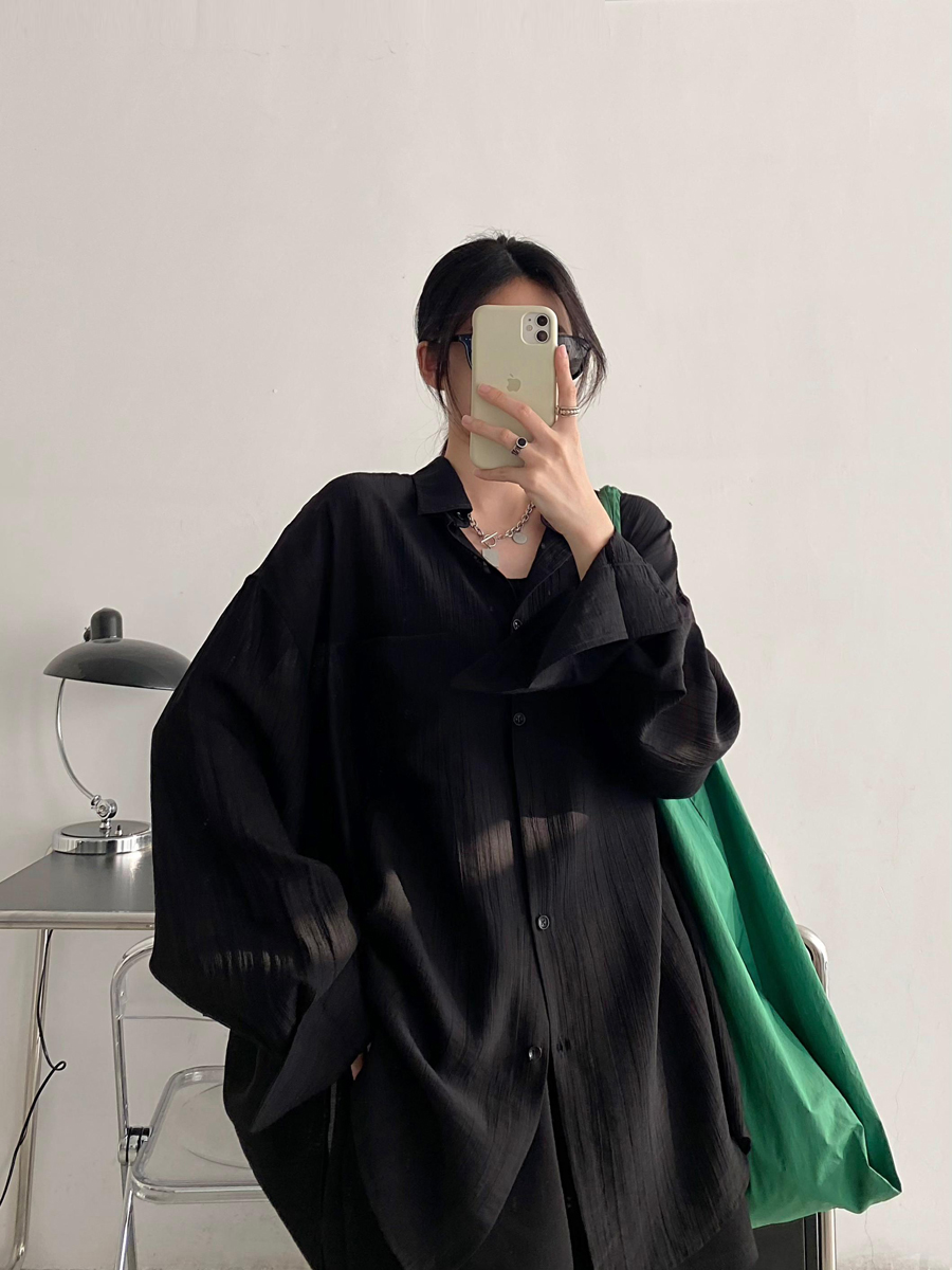 Lightweight White Long-Sleeve Sun Protection Shirt for Women - Loose Korean Style Tencel Jacket Top for Spring and Summer Lightweight White Long-Sleeve Sun Protection Shirt for Women - Loose Korean Style Tencel Jacket Top for Spring and Summer