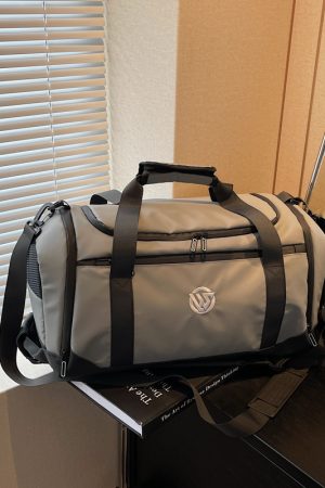 Lightweight Women's Short Trip Handbag, Large Capacity Travel Bag, Dual-Use Shoulder Backpack for Business & Gym