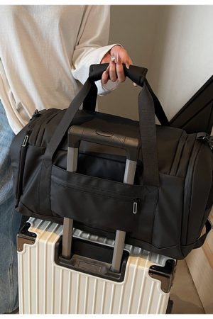 Lightweight Women's Short Trip Handbag, Large Capacity Travel Bag, Dual-Use Shoulder Backpack for Business & Gym