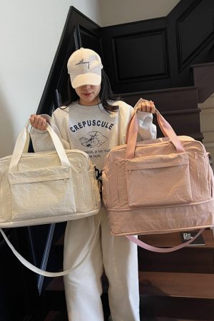 Lightweight Women's Travel Bag - Large Capacity Commuting Luggage, Sports Fitness & Maternity Storage Bag for Short-Distance Trips