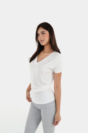 Loose Cool V-Neck Batwing Sleeve Short-Sleeve Top - Casual Chic Essential for Effortless Style, Perfect for 90s and Y2K Fashion Lovers