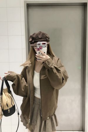 Loose Matte Leather Lapel Workwear Jacket for Men and Women - Spring American Style Unisex Fashion Outerwear