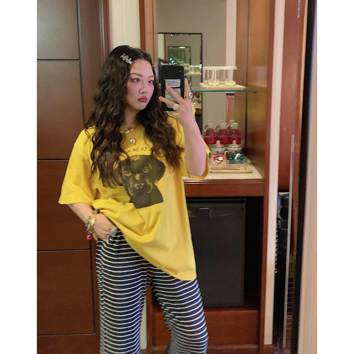 Loose Printed T-Shirt for Women, Short Sleeve Plus Size Summer Top, 2025 New Style, Korean Lazy Fashion, Casual Everyday Wear Loose Printed T-Shirt for Women, Short Sleeve Plus Size Summer Top, 2025 New Style, Korean Lazy Fashion, Casual Everyday Wear