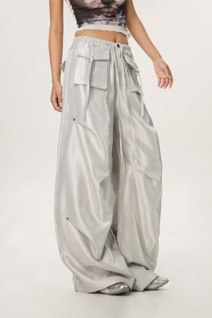 Loose Wide-Leg Hip Hop Dance Pants for Men and Women - Casual Jazz Style Workwear, Perfect for 90s and Y2K Fashion