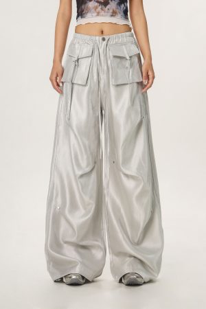 Loose Wide-Leg Hip Hop Dance Pants for Men and Women - Casual Jazz Style Workwear, Perfect for 90s and Y2K Fashion